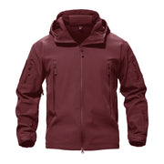 TACVASEN Men's Special Ops Military Tactical Rain Jackets Winter Warm Fleece Softshell Hooded Raincoat Snowboard