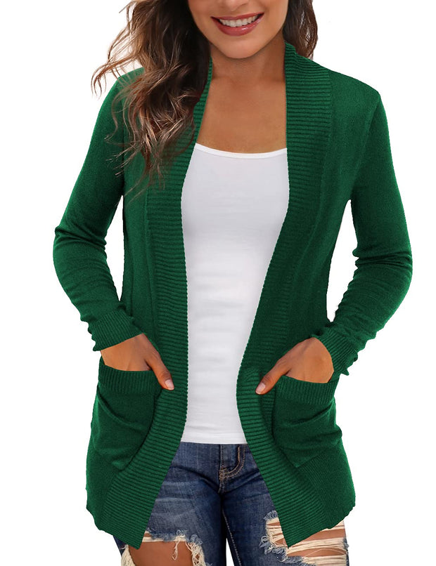 REDHOTYPE Women's Cardigans with Pockets Casual Lightweight Open Front Cardigan Sweaters for Women (S-2XL)
