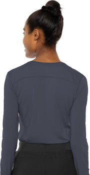 Med Couture Women's Underscrub Top Long Sleeve Performance Knit Tee, 360° Stretch, Lightweight & Ultra Soft Fabric - MC8499