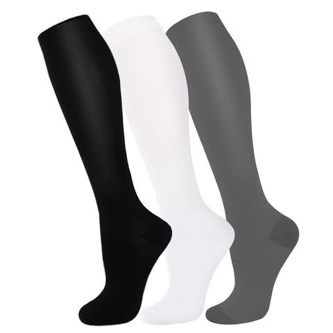 FuelMeFoot 3 Pack Copper Compression Socks - Compression Socks Women & Men Circulation - Best for Medical,Running,Athletic