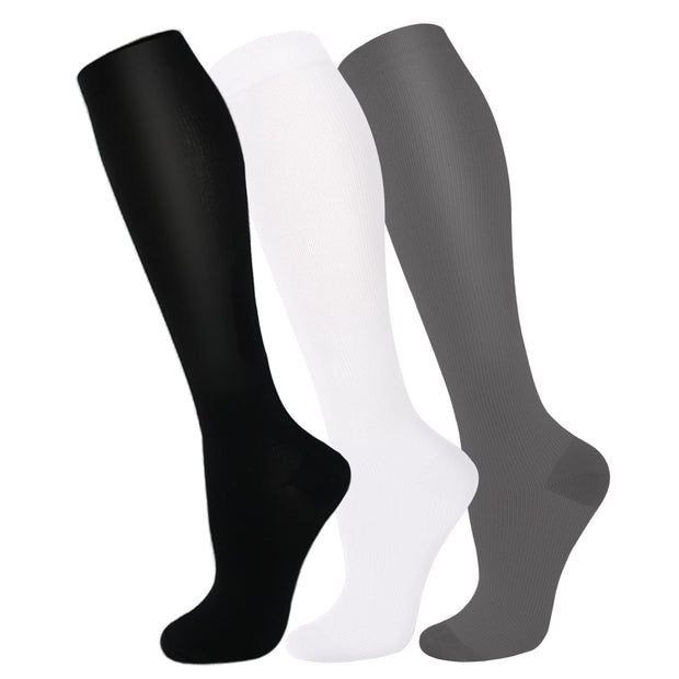 FuelMeFoot 3 Pack Copper Compression Socks - Compression Socks Women & Men Circulation - Best for Medical,Running,Athletic