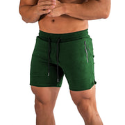 PIDOGYM Men's 5" Gym Workout Shorts,Fitted Jogging Short Pants for Bodybuilding Running Training with Zipper Pockets