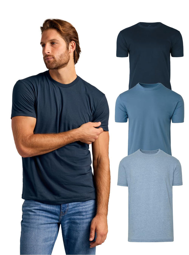 True Classic Mens T-Shirts - Short Sleeve Crew Neck Plain Novelty T Shirt for Men