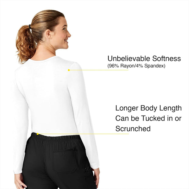 WonderWink Women's Silky Long Sleeve Tee