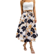 Maxi Skirts for Women with Pockets Long Midi Length Casual Skirt for Beach Party Holiday