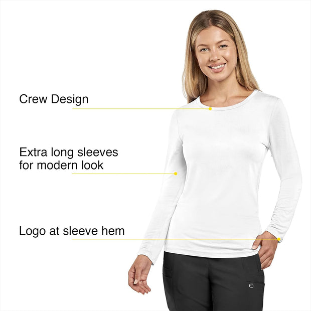 WonderWink Women's Silky Long Sleeve Tee