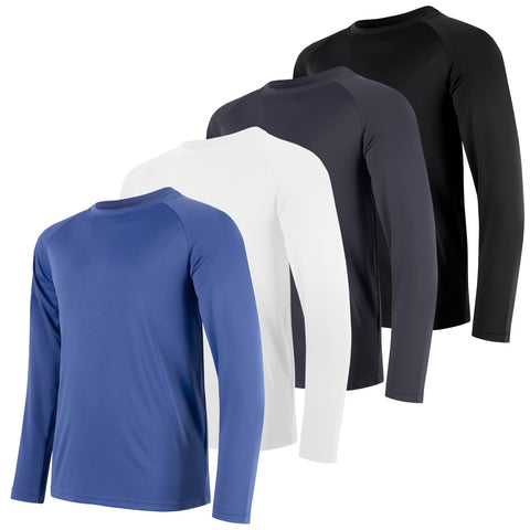 Long Sleeve Shirts for Men Quick Dry Moisture Wicking Sun Protection Workout Mens Long Sleeve Tee Shirts