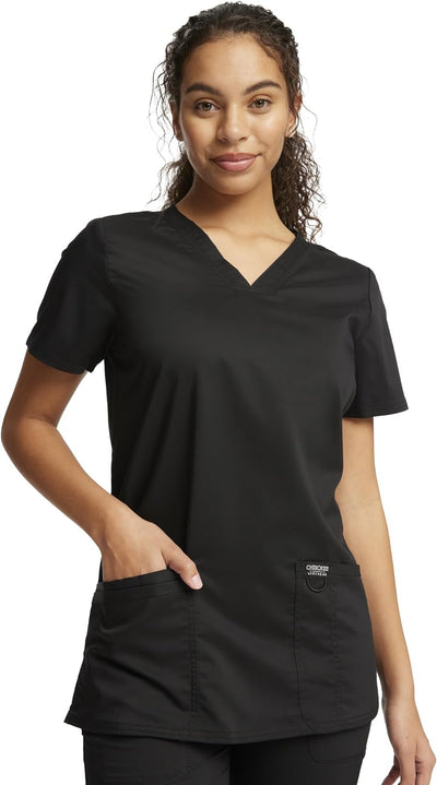 Cherokee Medical Women's Scrub Top V-Neck with 3 Pockets & Soft Fabric WW620