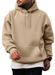 JMIERR Mens Casual Cotton Hooded Collar Drawstring Hoodies Pullover Sweatshirts Casual Long Sleeve Shirts