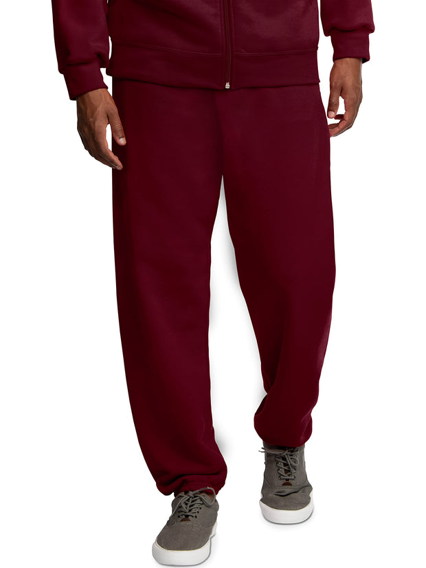 Fruit of the Loom Eversoft Fleece Elastic Bottom Sweatpants with Pockets, Relaxed Fit, Moisture Wicking, Breathable