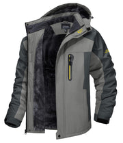 TACVASEN Men's Winter Ski Jacket Waterproof Snow Coats Snowboard Fleece Lining Jacket Warm Parka with Hooded