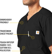 Carhartt Men's Ripstop Men's Utility Scrub Top