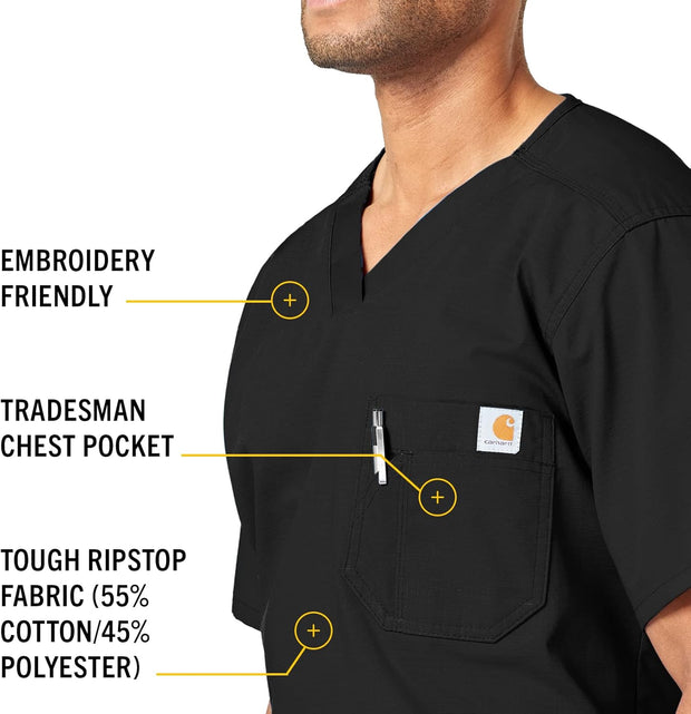 Carhartt Men's Ripstop Men's Utility Scrub Top