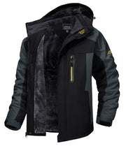 TACVASEN Men's Winter Ski Jacket Waterproof Snow Coats Snowboard Fleece Lining Jacket Warm Parka with Hooded
