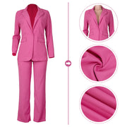 HuiSiFang Womens Fall Fashion 2 Piece Blazer Sets Open Front Blazers and Slim Fit Pants Suits Set