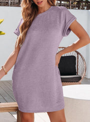 EVALESS Womens Summer Dresses Fashion 2025 Short Sleeve Spring Mini Dress Casual Beach Vacation Clothes Dresses