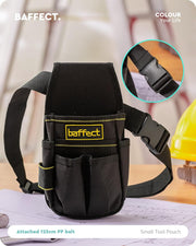 Baffect Pocket Tool Pouch，6-Pouches and 9 Screwdriver Loops Construction, Heavy-Duty Tool Bag with Adjustable Belt for Electrician Work