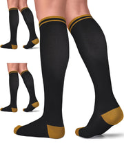 FuelMeFoot 3 Pack Copper Compression Socks - Compression Socks Women & Men Circulation - Best for Medical,Running,Athletic