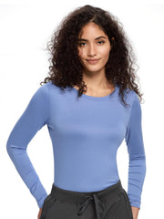 COZYFIT Underscrub Long Sleeve Women - Crew Neck Scrubs Undershirts for Nurse with Soft Fabric