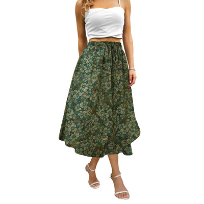 Maxi Skirts for Women with Pockets Long Midi Length Casual Skirt for Beach Party Holiday