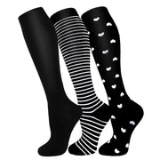 FuelMeFoot 3 Pack Copper Compression Socks - Compression Socks Women & Men Circulation - Best for Medical,Running,Athletic