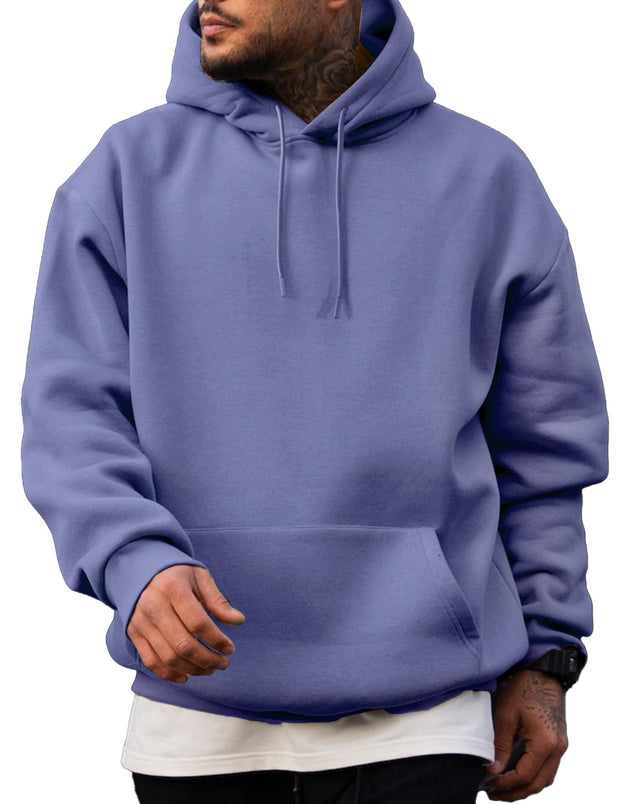 JMIERR Mens Casual Cotton Hooded Collar Drawstring Hoodies Pullover Sweatshirts Casual Long Sleeve Shirts