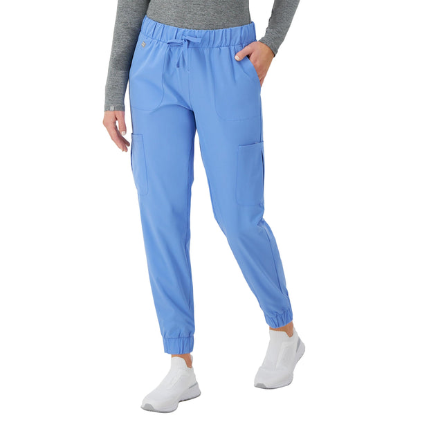 Hanes Women's Scrubs Cargo Joggers, Healthcare Scrub Joggers for Women, Moisture Wicking