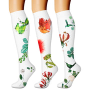 CHARMKING Compression Socks for Women & Men Circulation (3 Pairs) 15-20 mmHg is Best Support for Athletic Running Cycling