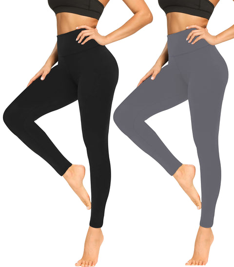 FULLSOFT Soft Leggings for Women - High Waisted Tummy Control No See Through Workout Yoga Pants