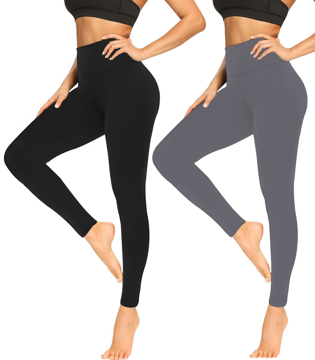 FULLSOFT Soft Leggings for Women - High Waisted Tummy Control No See Through Workout Yoga Pants