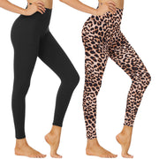 NexiEpoch High Waisted Leggings for Women - Black Tummy Control Compression Soft Yoga Pants for Workout Reg & Plus Size