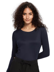 COZYFIT Underscrub Long Sleeve Women - Crew Neck Scrubs Undershirts for Nurse with Soft Fabric