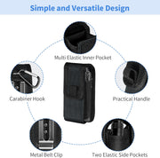 Kenobee Multitool Sheath EDC Pouch Compatible with Leatherman Wave Plus Wingman Surge Rebar, Multi-Purpose Belt Clip Tool Holder Bag, Utility Tactical Waist Pack Camping Hiking Pocket Organizer Case
