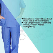 Natural Uniforms Comfortable Fit Men's Workwear Uniform 8 Pocket Top and Pant Set