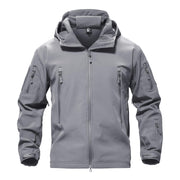 TACVASEN Men's Special Ops Military Tactical Rain Jackets Winter Warm Fleece Softshell Hooded Raincoat Snowboard