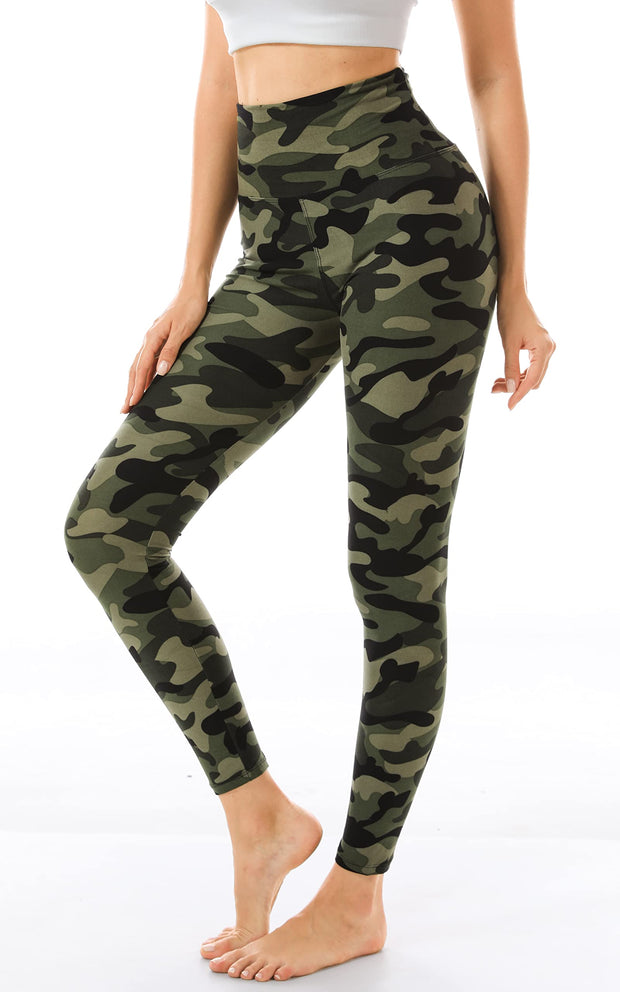 FULLSOFT Soft Leggings for Women - High Waisted Tummy Control No See Through Workout Yoga Pants