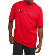 Champion Men's T-Shirt, Classic Graphic T-Shirt, Soft and Comfortable T-Shirts for Men, Script Logo (Reg. or Big & Tall)