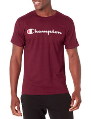 Champion Men's T-Shirt, Classic Graphic T-Shirt, Soft and Comfortable T-Shirts for Men, Script Logo (Reg. or Big & Tall)