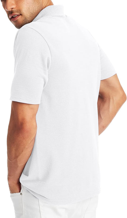 Hanes Men’s X-Temp Short Sleeve Polo Shirt, Midweight Men's Shirt