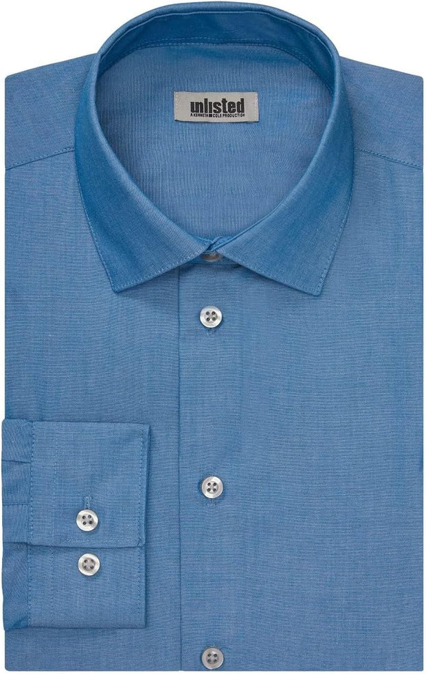Kenneth Cole Men's Dress Shirt Regular Fit Solid