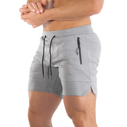 PIDOGYM Men's 5" Gym Workout Shorts,Fitted Jogging Short Pants for Bodybuilding Running Training with Zipper Pockets