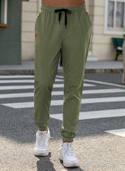 JMIERR Mens Casual Joggers Pants - Cotton Drawstring Chino Cargo Pants Hiking Outdoor Twill Track Jogging Sweatpants Pants