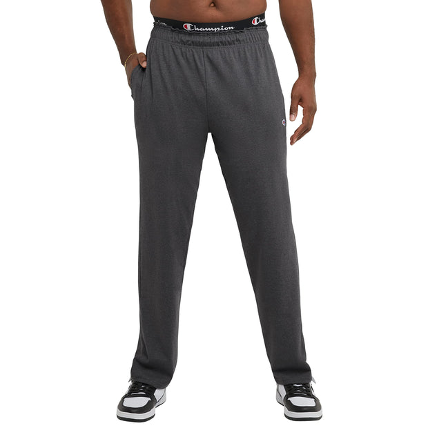 Champion Men's Pants, Lightweight Open-Hem Lounge Pants for Men, Jersey Pants (Reg. or Big & Tall)