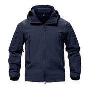 TACVASEN Men's Special Ops Military Tactical Rain Jackets Winter Warm Fleece Softshell Hooded Raincoat Snowboard