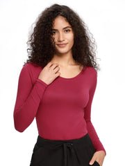 COZYFIT Underscrub Long Sleeve Women - Crew Neck Scrubs Undershirts for Nurse with Soft Fabric