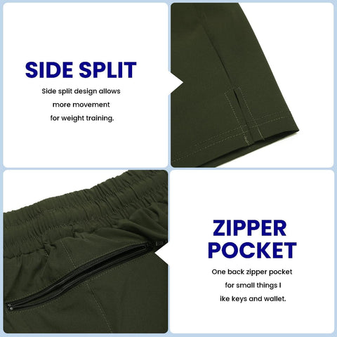 COOFANDY Men's 2 Pack Gym Workout Shorts 7 Inch Quick Dry Athletic Shorts Lightweight Running Shorts with Pockets