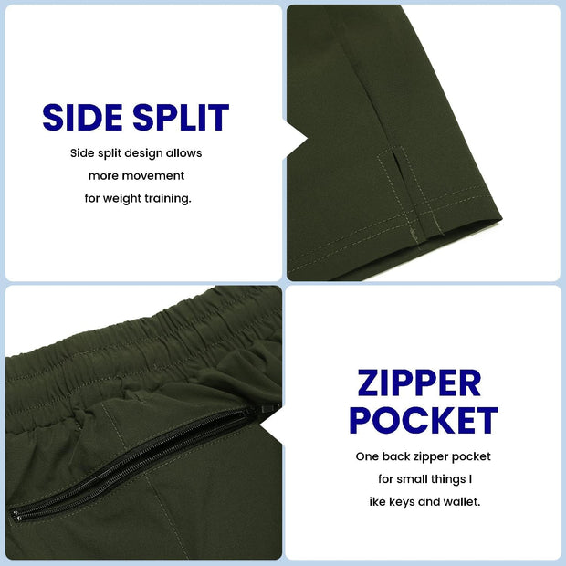 COOFANDY Men's 2 Pack Gym Workout Shorts 7 Inch Quick Dry Athletic Shorts Lightweight Running Shorts with Pockets