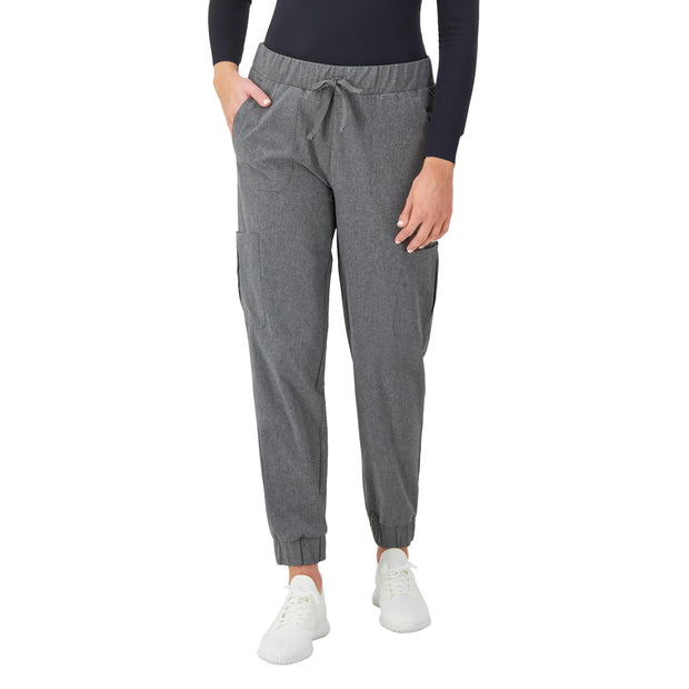 Hanes Women's Scrubs Cargo Joggers, Healthcare Scrub Joggers for Women, Moisture Wicking