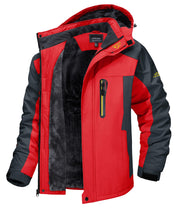 TACVASEN Men's Winter Ski Jacket Waterproof Snow Coats Snowboard Fleece Lining Jacket Warm Parka with Hooded