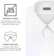 Van Heusen Men's Dress Shirt Regular Fit Poplin Solid
